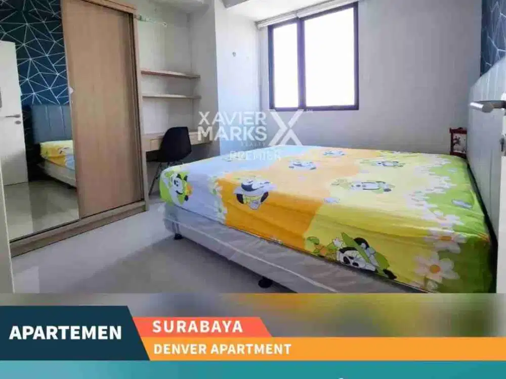 DISEWAKAN APARTEMEN DENVER 2BR SAMPING UNIV. CIPUTRA, CBD CITRALAND, SAMBIKEREP SURABAYA