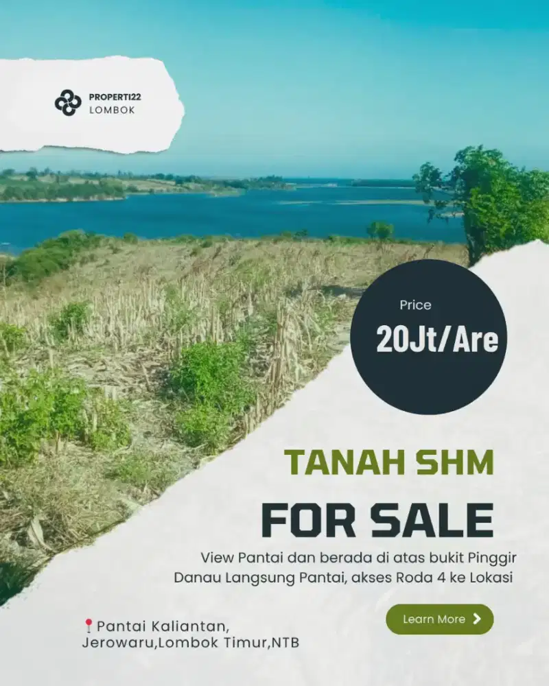 Tanah Murah View Pantai Lombok