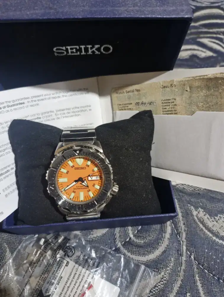 Rare item Seiko monster orange gen 1