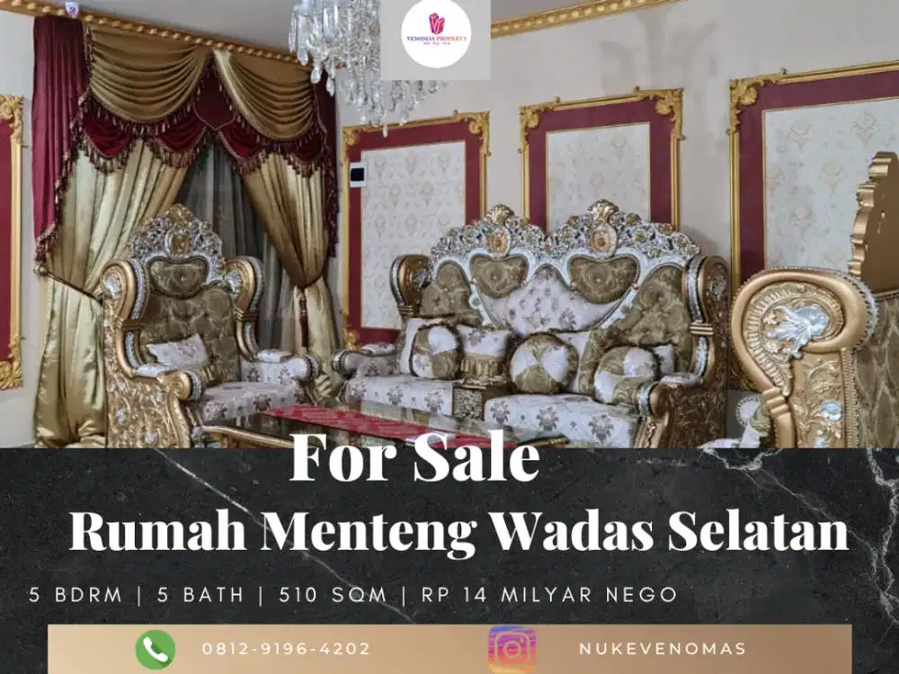 Dijual Rumah Mewah Harga Bagus Daerah Saharjo Jakarta Selatan 3 Lantai