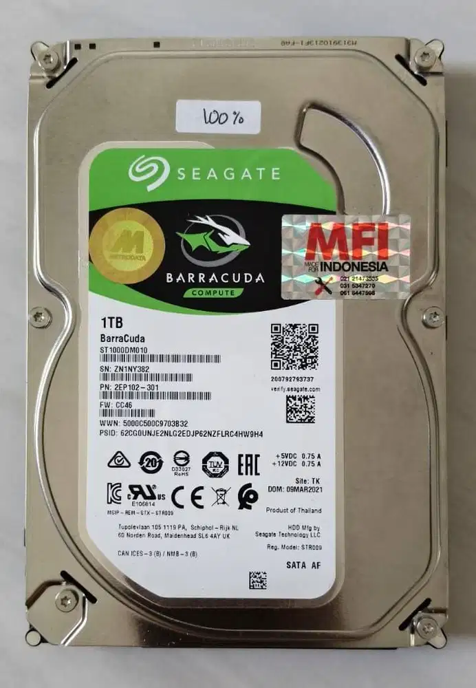 Hardisk Seagate Barracuda 1 TB