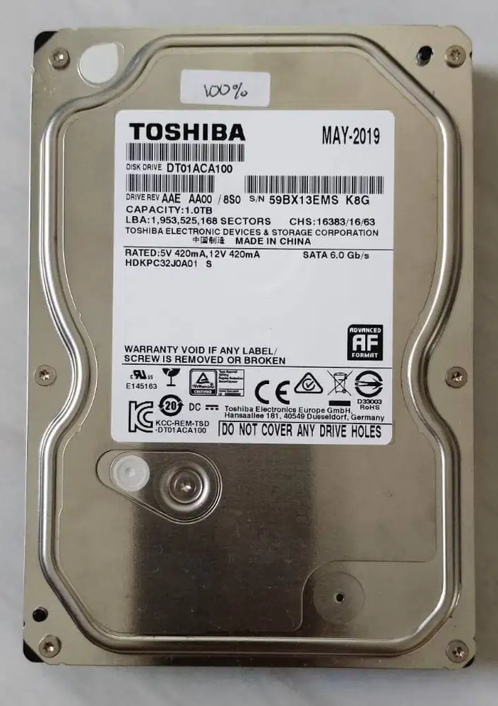 Hardisk Toshiba 1 TB