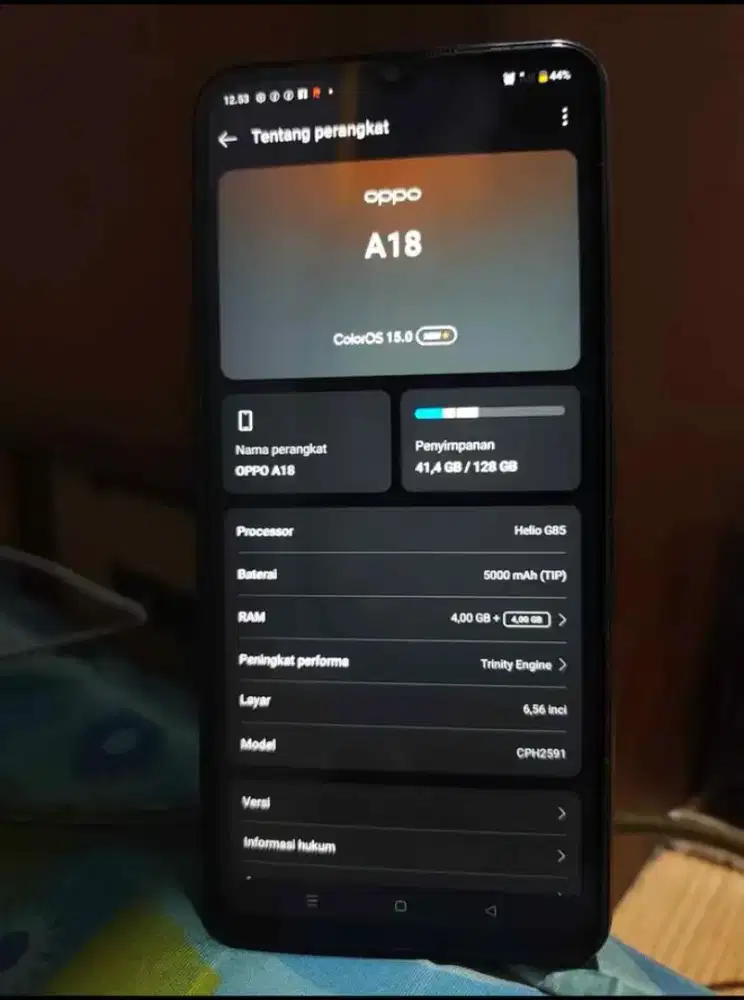 Oppo A18 Resmi 4+4/128