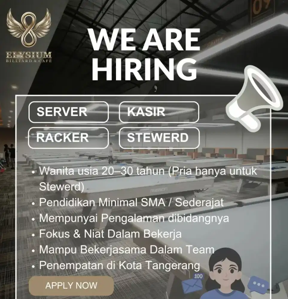 LOWONGAN KERJA ELYSIUM