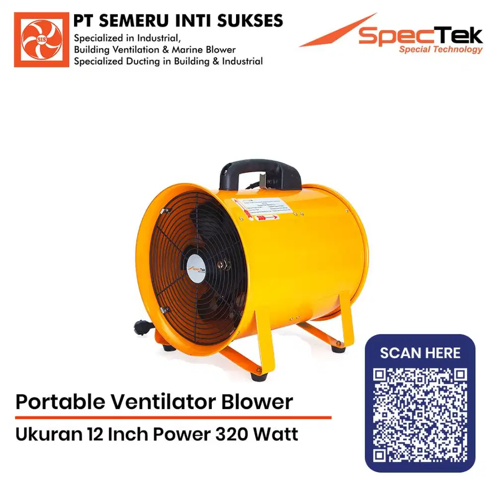 Portable Ventilator ukuran 12 inch