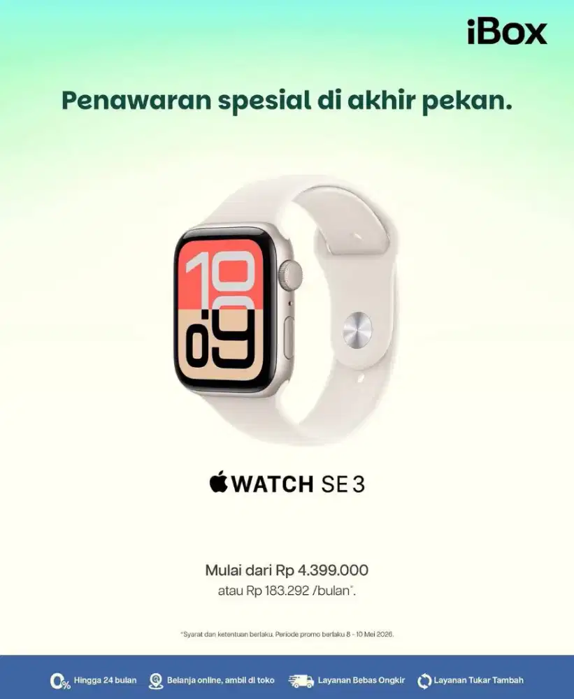 PROMO CICILAN APPLE WATCH SE GEN 3 40 MM