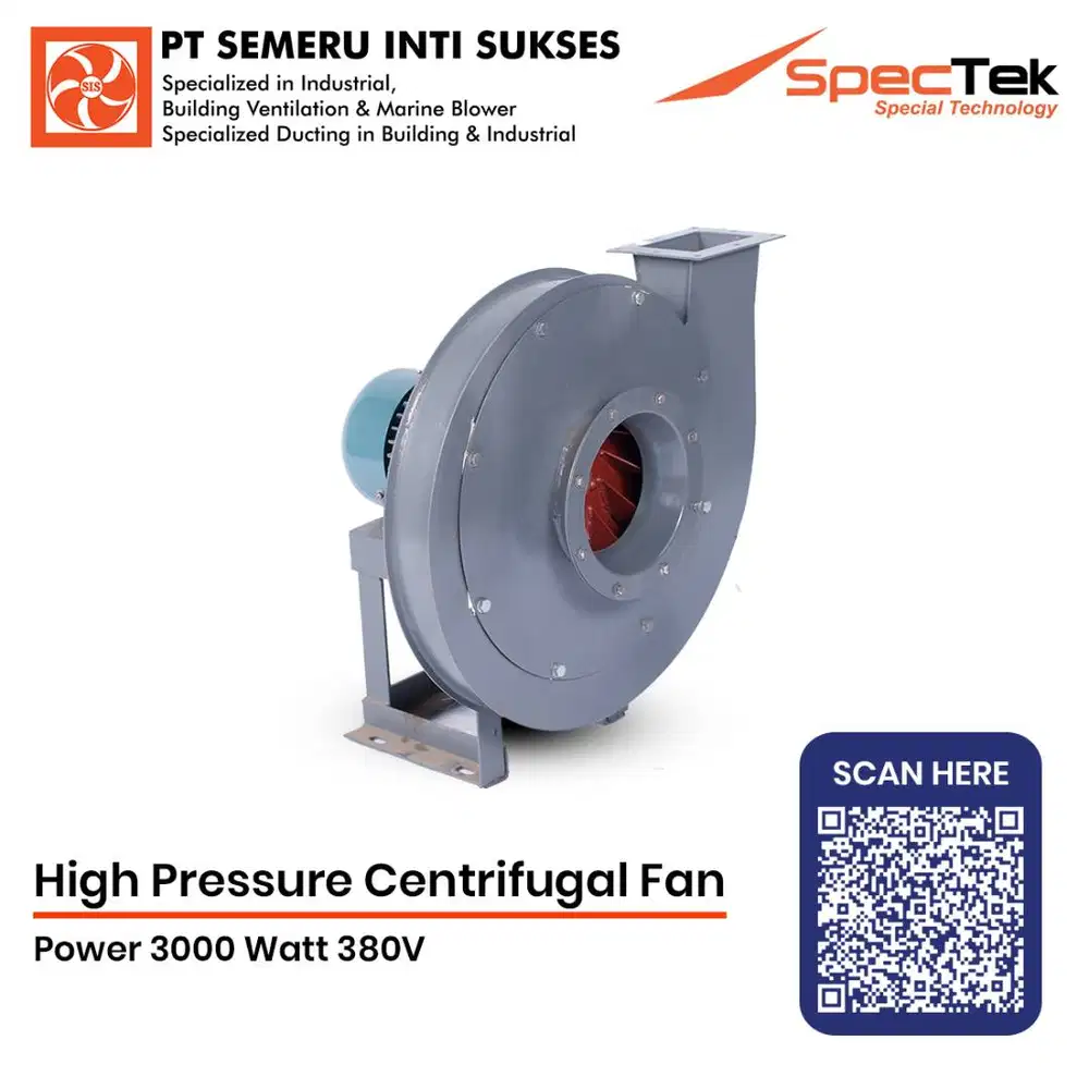 Centrifugal High Pressure power 3 KW 380 V