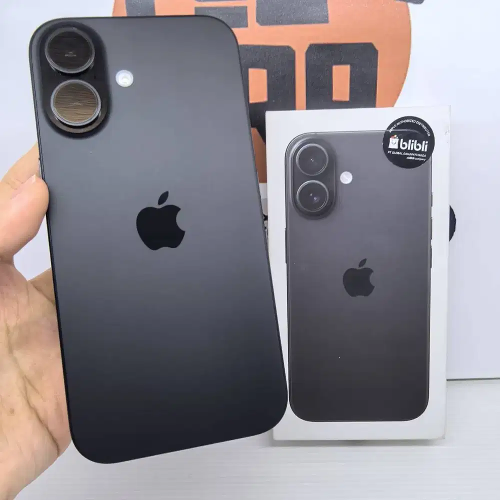 Apple iPhone 16 128gb BH100 Black EX IBOX Fullset Garansi ON