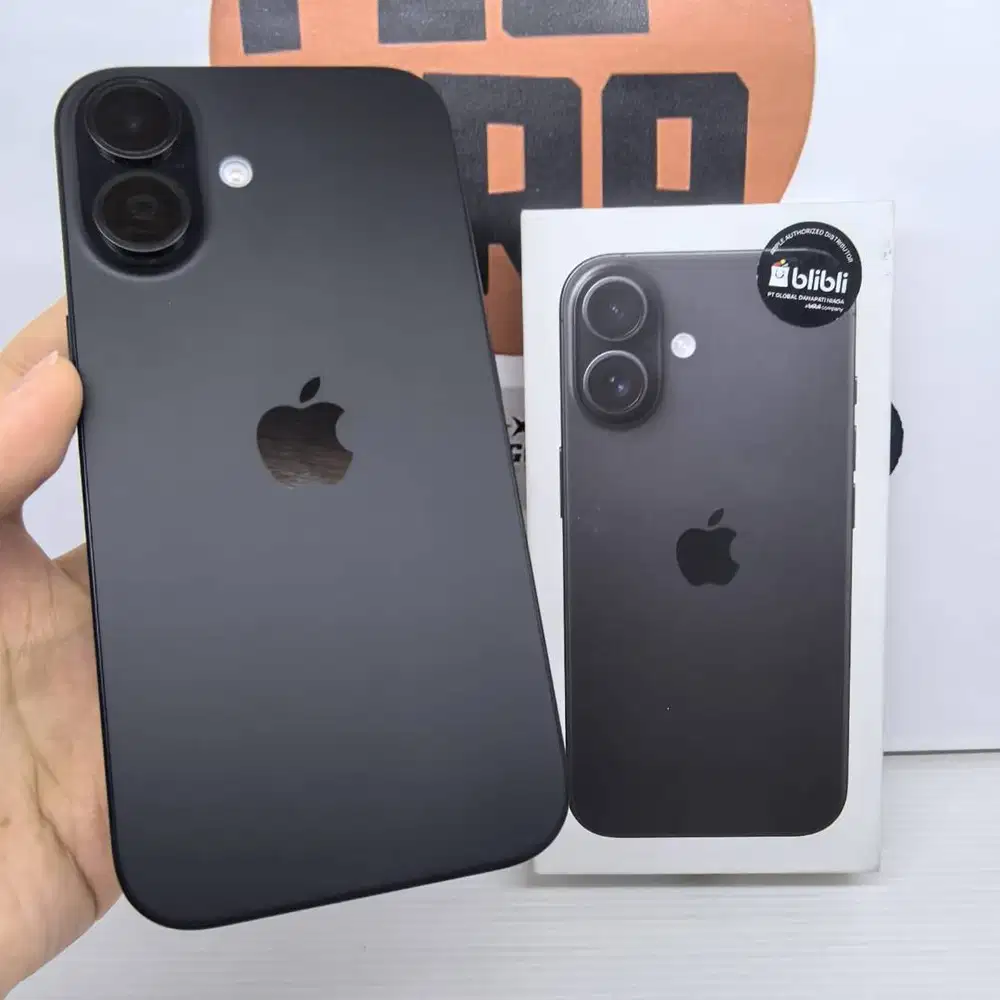 Apple iPhone 16 128gb BH100 Black EX IBOX Fullset Garansi ON