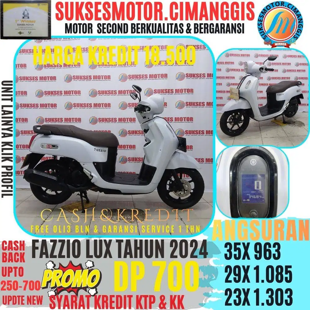 FAZZIO LUX PROMOTERMURAH CASHBACK UPTO700RB BERGARANSI SERVICE