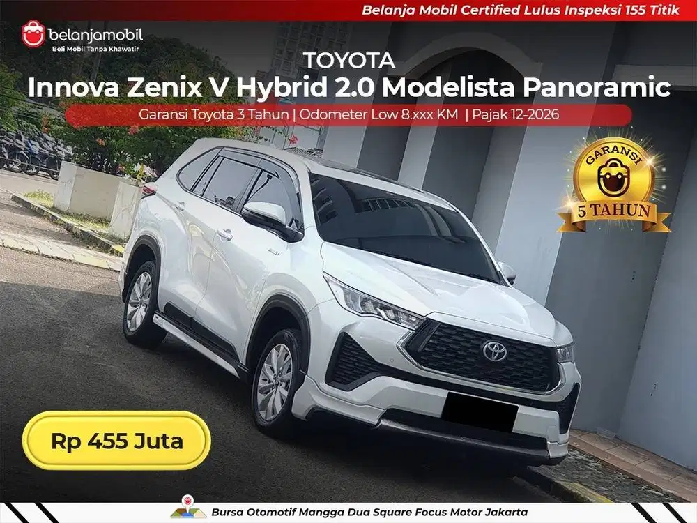 [ LOW KM 8RB ] Toyota Innova Zenix V Hybrid 2.0 Modelista 2025/2026