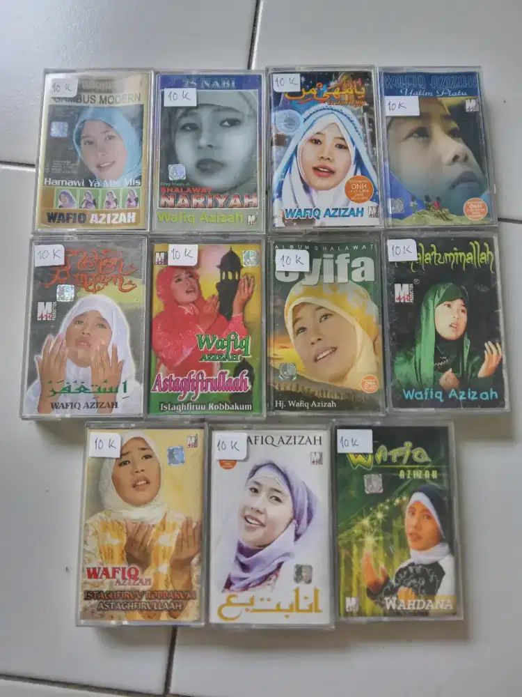 Borongan kaset lagu Islami Hj.Wafiq Azizah