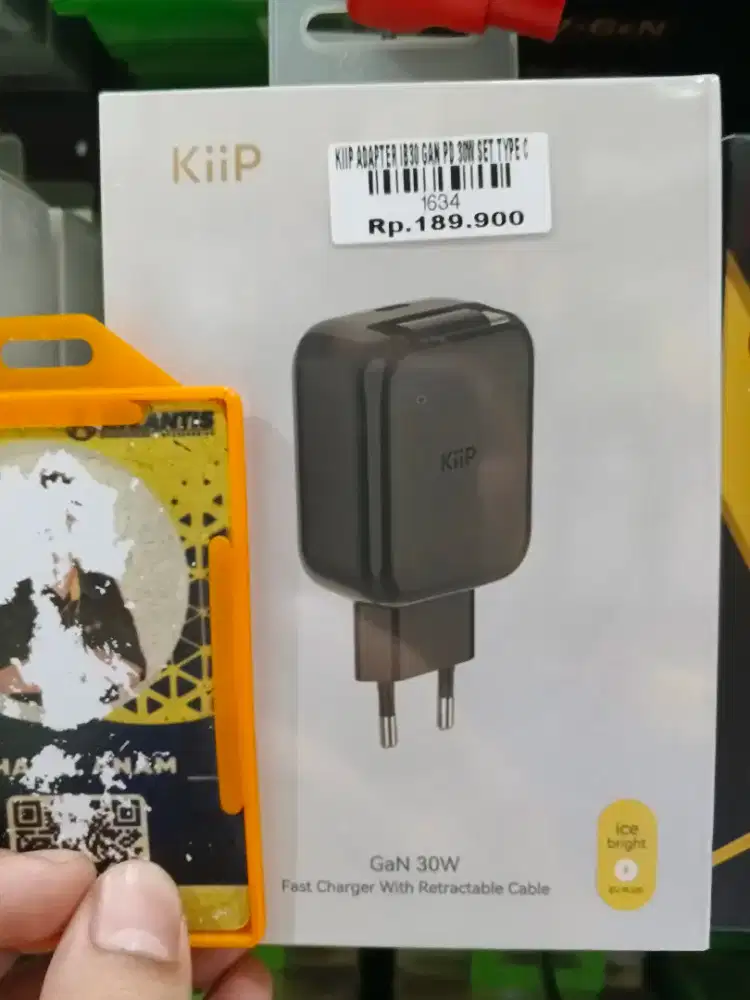 CHARGER KIIP 30WATT GaN Retractable