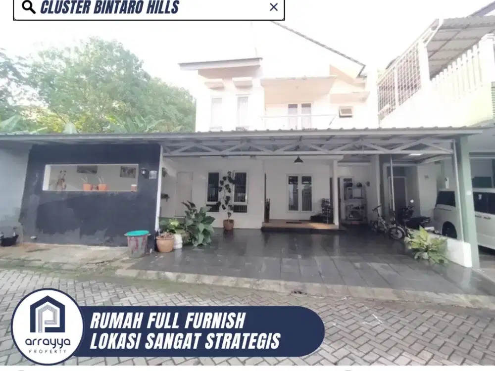 DIJUAL RUMAH FULL FURNISH SIAP HUNI DI BINTARO HILLS TANGERANG SELATAN (EN615)