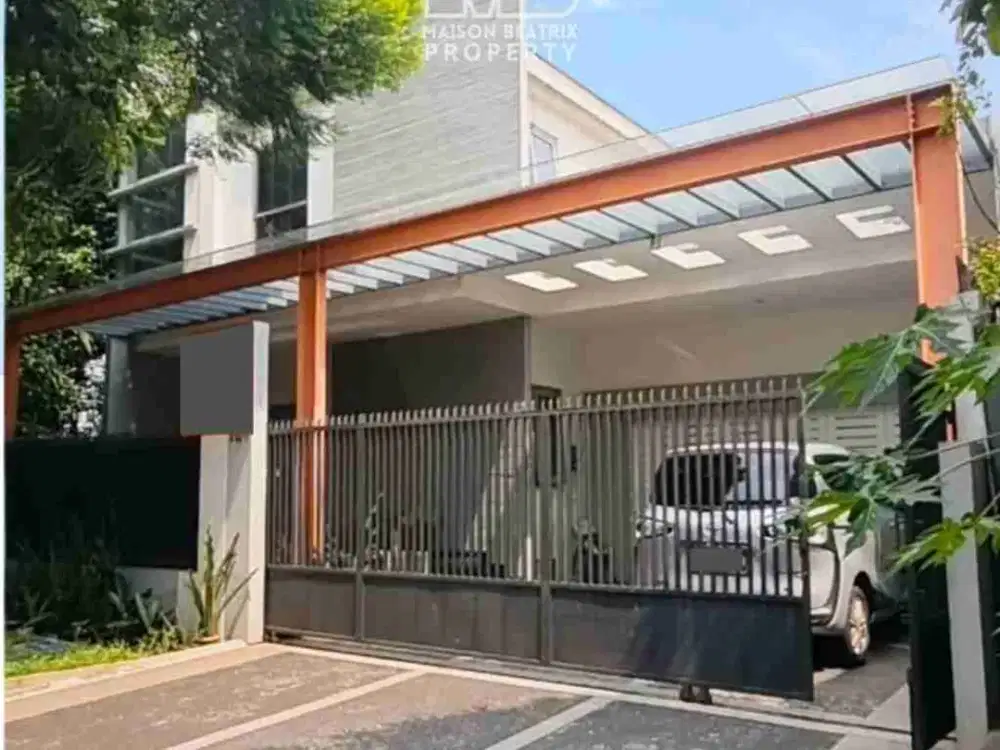 rumah mewah minimalis modern di kencana loka bsd