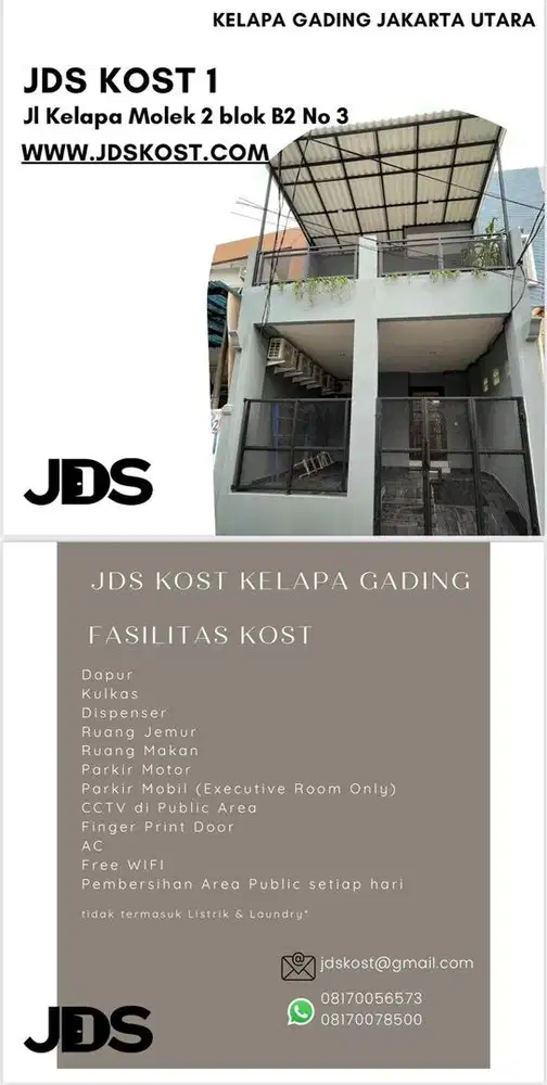 JDS KOST terima kos pria wanita nyaman