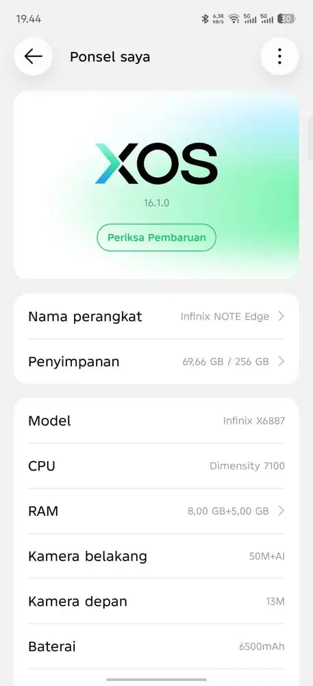 HP INFINIX NOTE EDGE 5G