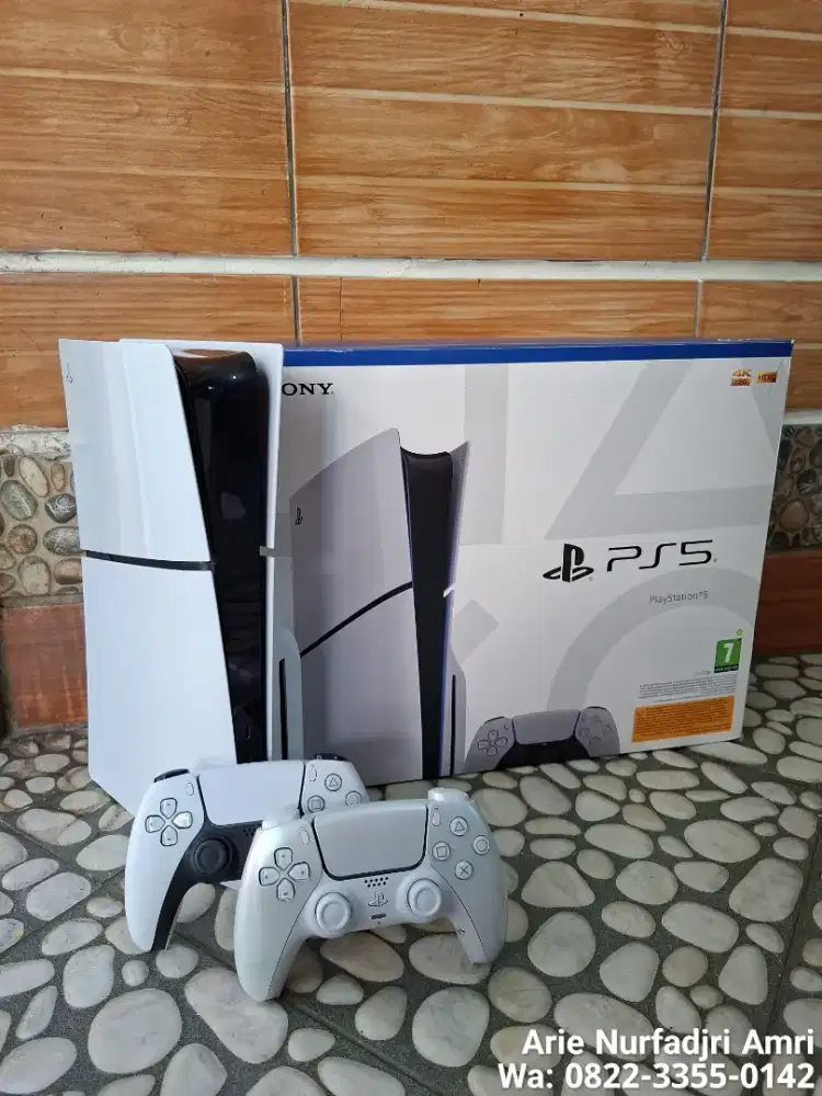 PS5 SLIM DISK VERSI SSD 1TB LIKE NEW 2X DUALSENSE PS 5