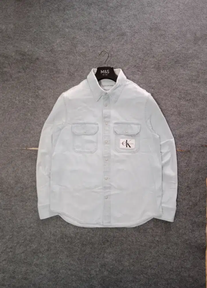 Kemeja western denim CALVIN KLEIN size L