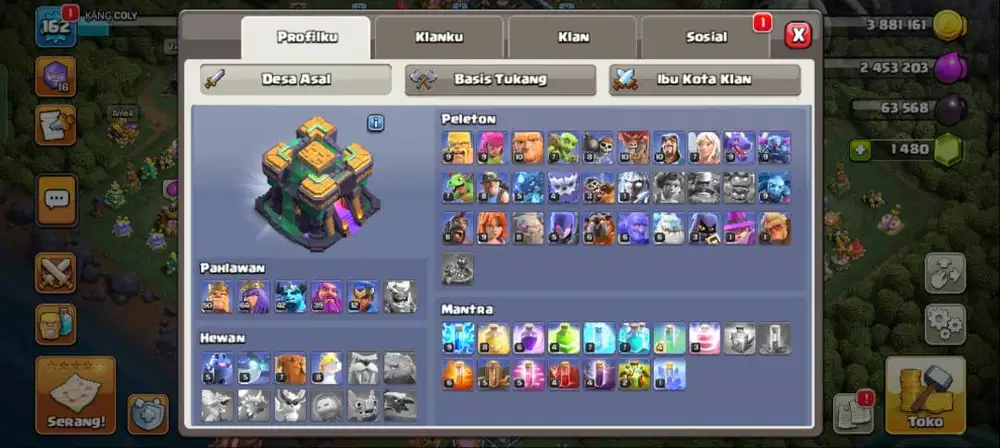 AKUN COC TH 14/ MURAH 130 ANGKUT