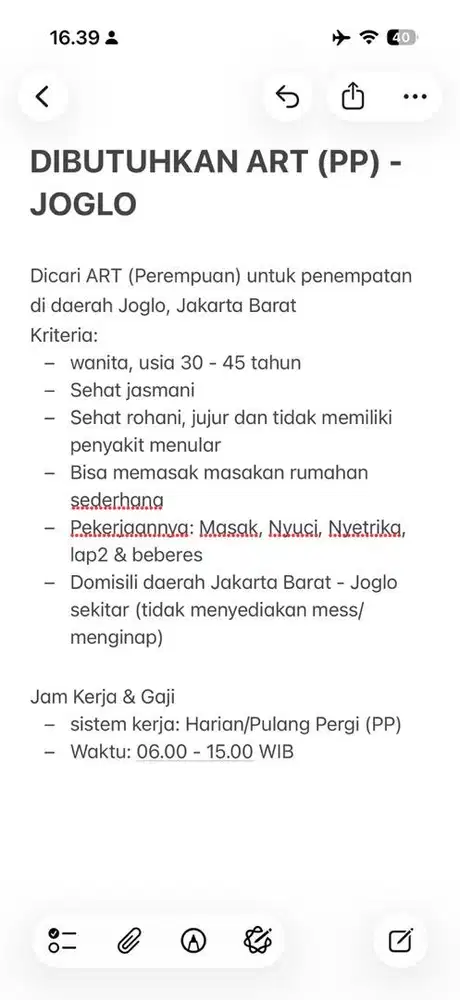 ART - PP daerah Joglo