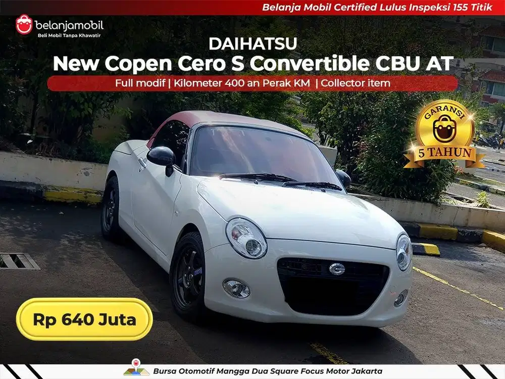 [ ODO 400 PERAK KM ] Daihatsu Copen Cero S Convertible CBU 2026/2025