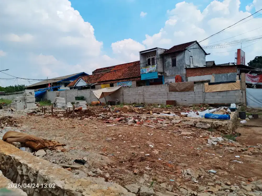 Tanah Kavling luas 90m²an SHM Bebas Banjir - Dekat Pasar Ciracas
