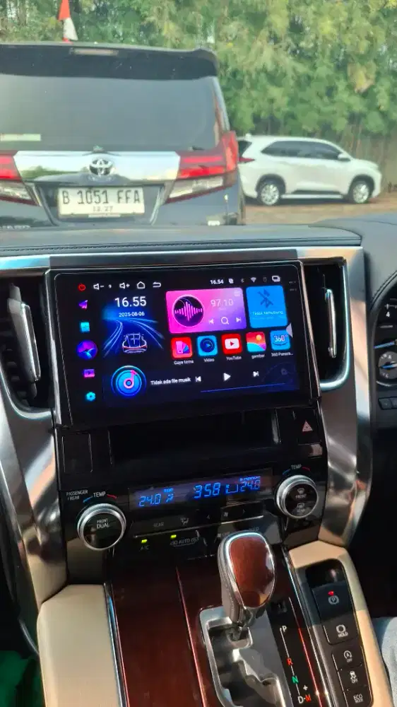 Head unit android toyota alpard camera 360