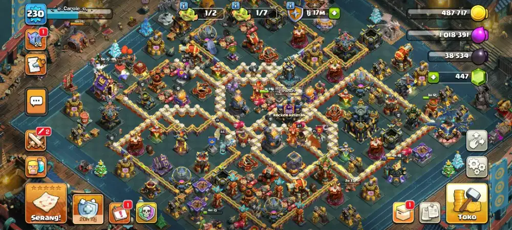 COC TH 17 semi max berlatar kapal laut