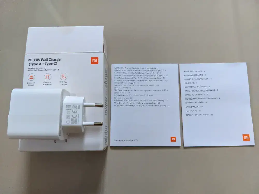 Charger casan Xiaomi dual port 33w like new