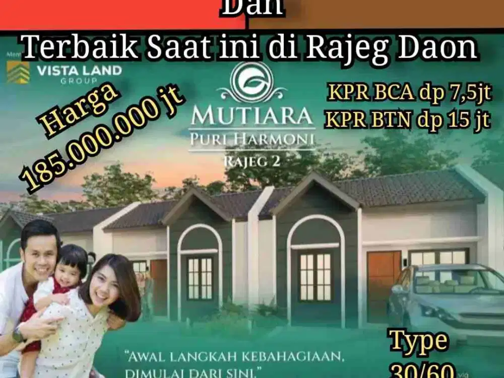 Mutiara Puri Harmoni Rajeg 2, Rumah Subsidi Idaman bagi yg gaji nya UMR