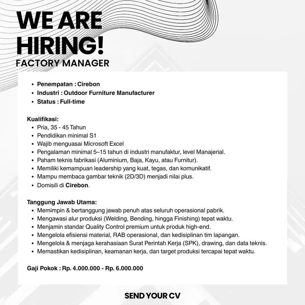 LOKER FACTORY MANAGER