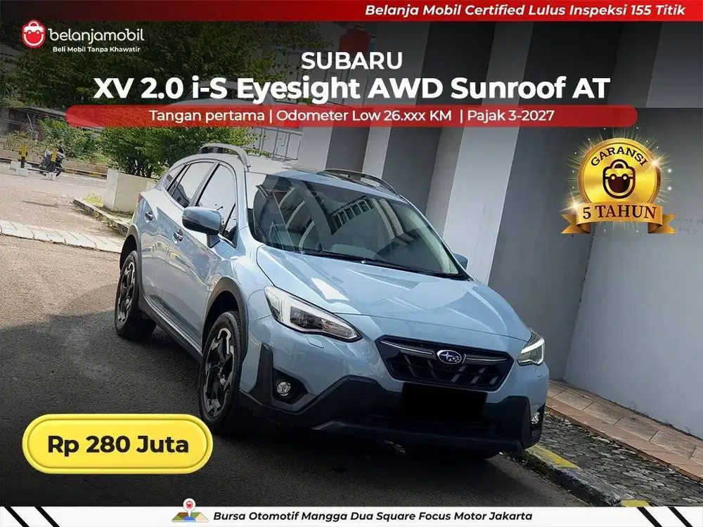 [ LOW KM 26RB ] Subaru XV 2.0 i-S Eyesight AWD AT 2022/2023