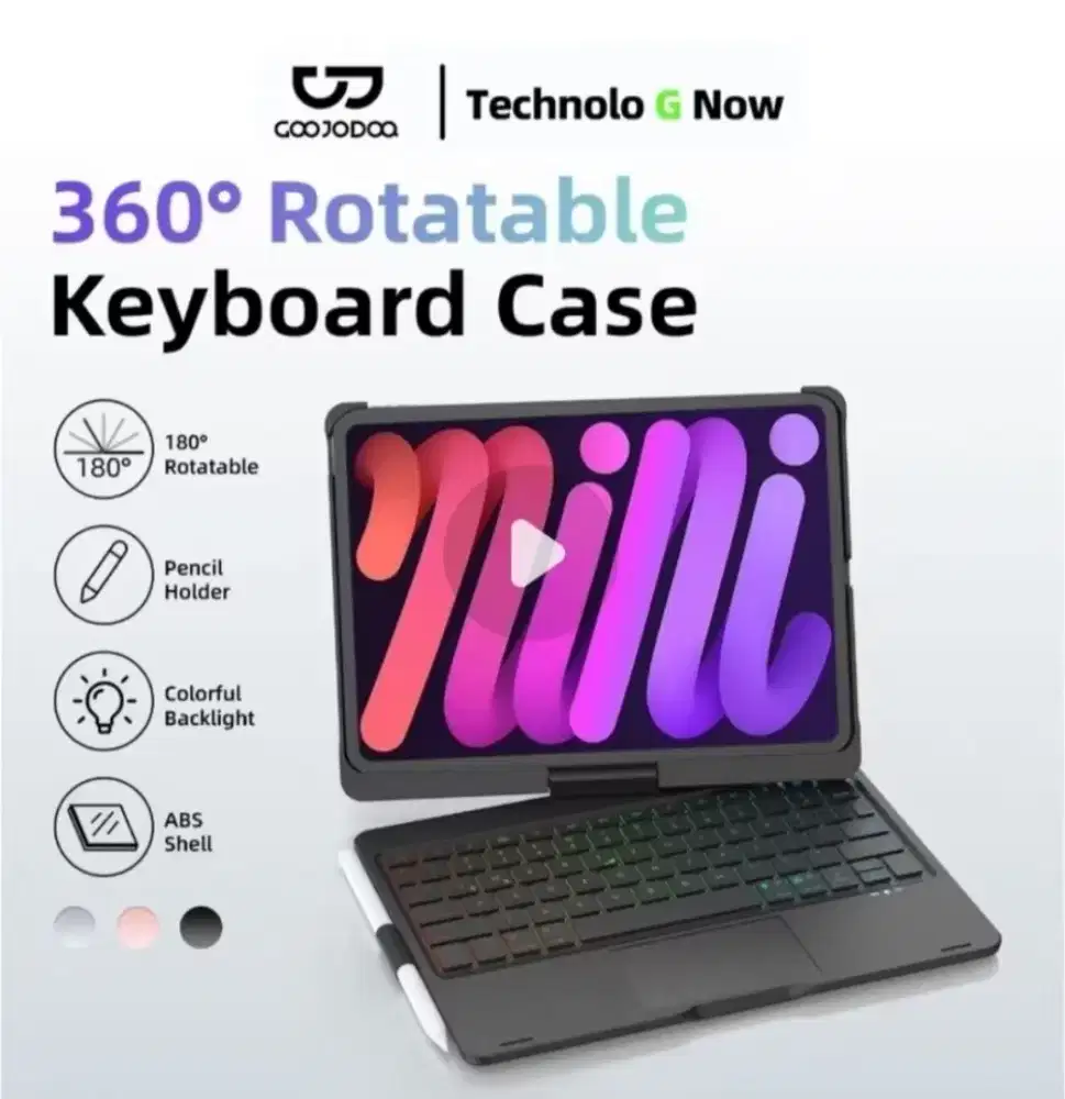 GOOJODOG iPad case magic keyboard