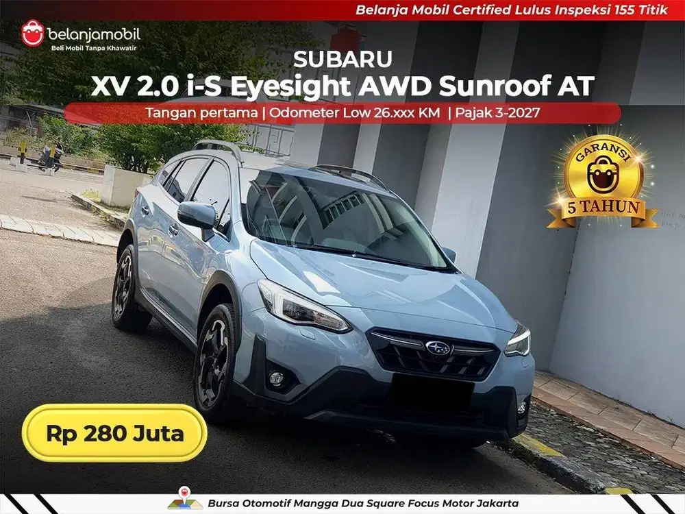 [ LOW KM 26RB ] Subaru XV 2.0 i-S Eyesight AWD AT 2022/2023