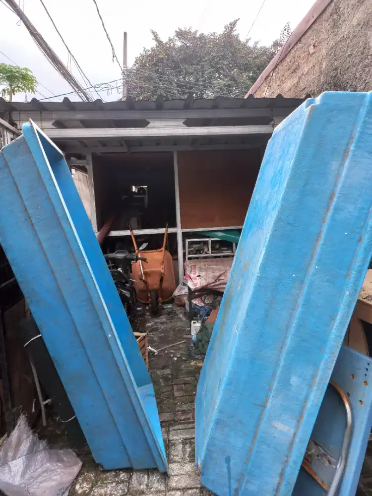 Kolam fiber biru utk ikan udang