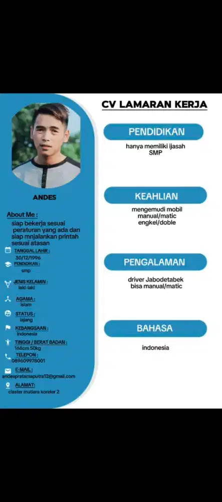 Mncari pekerjaan sebagai driver