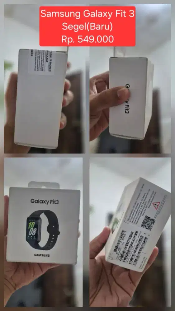 samsung galaxy fit 3 hitam (segel) baru