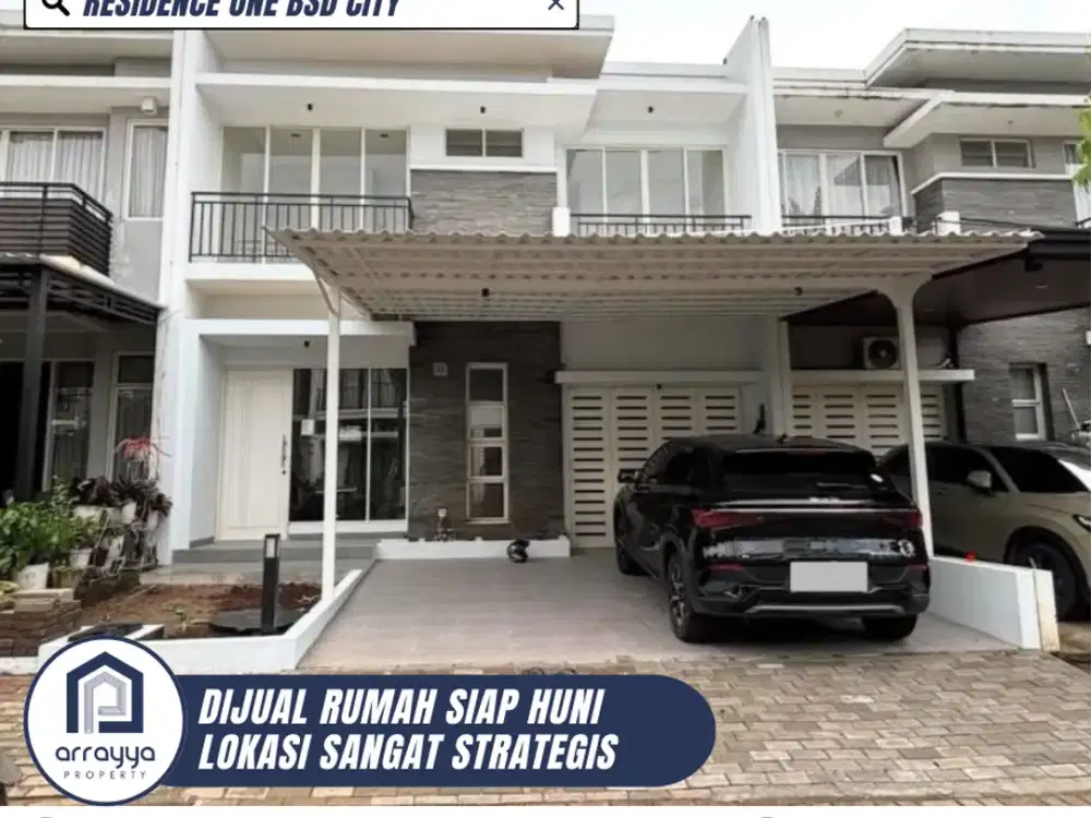 DIJUAL CEPAT RUMAH CANTIK LOKASI STRATEGIS DI RESIDENCE ONE BSD CITY (DMB62)