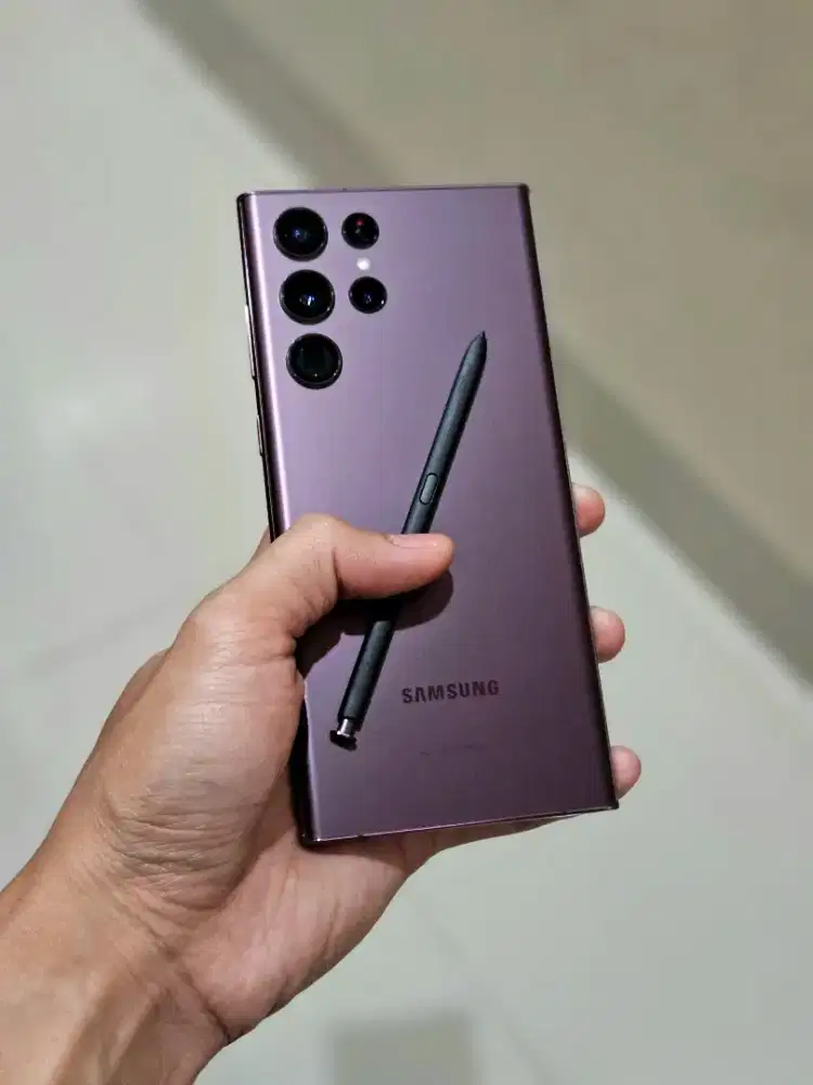 Samsung S22 Ultra 12/256GB Resmi Sein Burgundy Lengkap