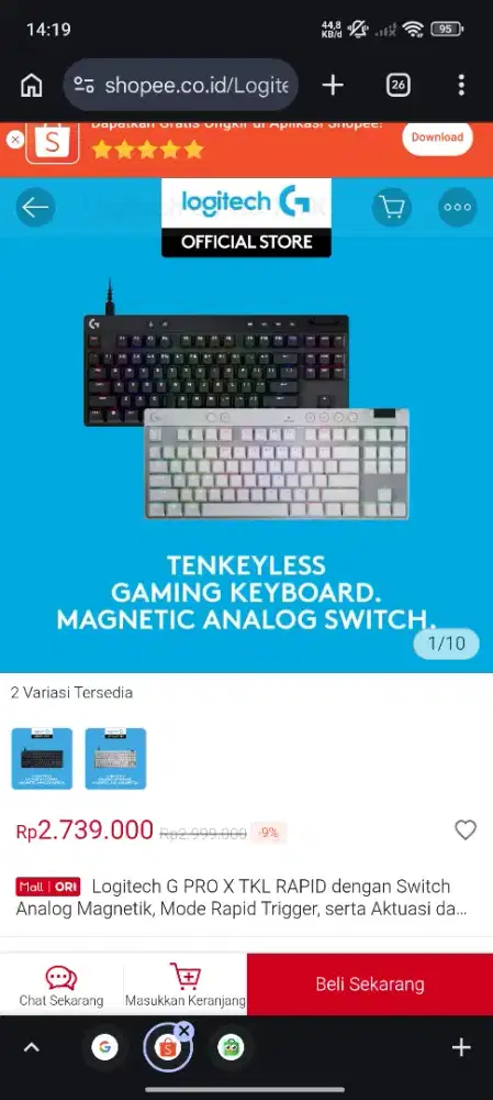 Keyboard Gaming Rapid Trigger Logitech