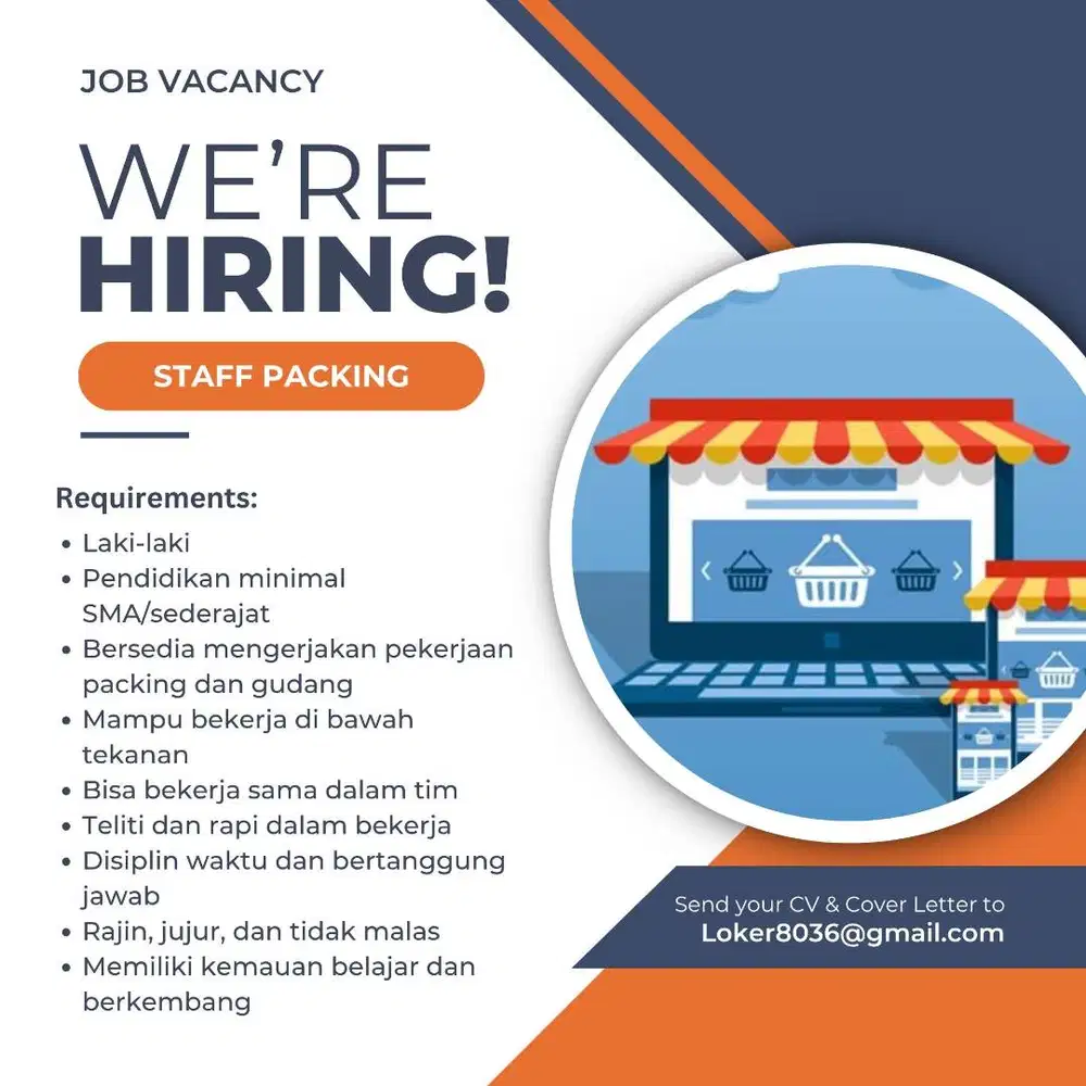 DIBUTUHKAN SEGERA STAFF PACKING