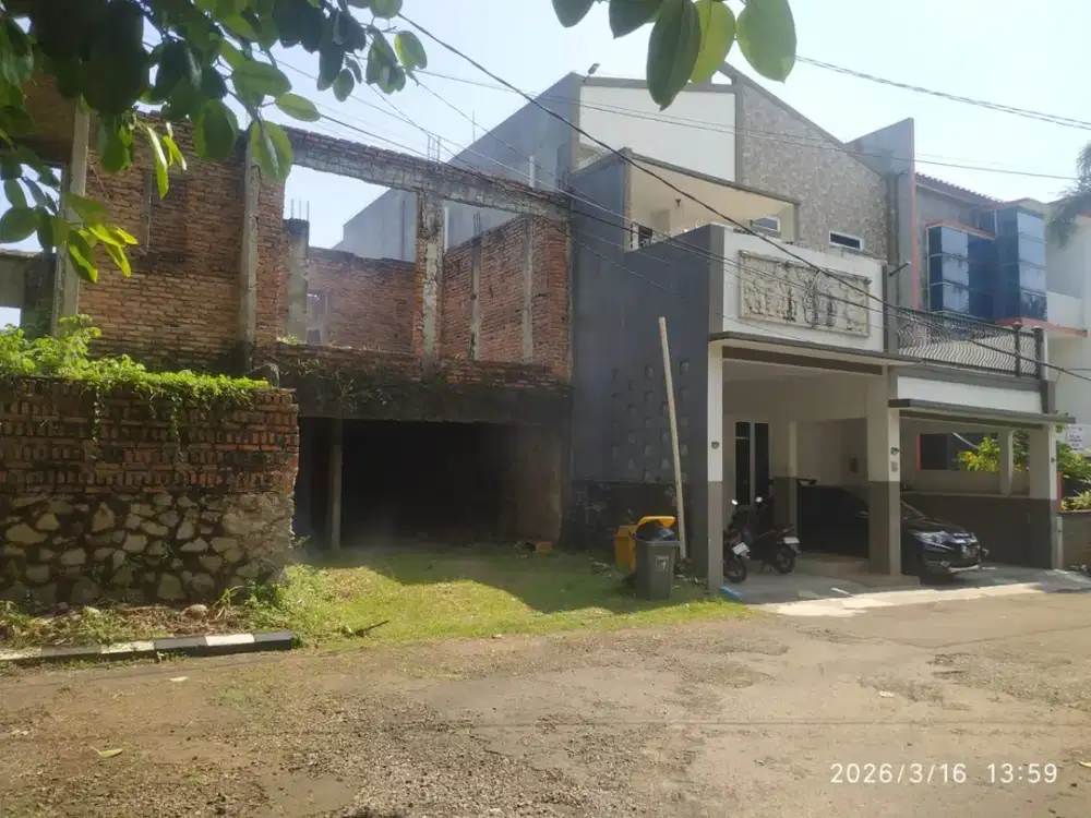 Dijual Rumah Semi Jadi di Pesona Juanda Depok Alamat: Blok BF17