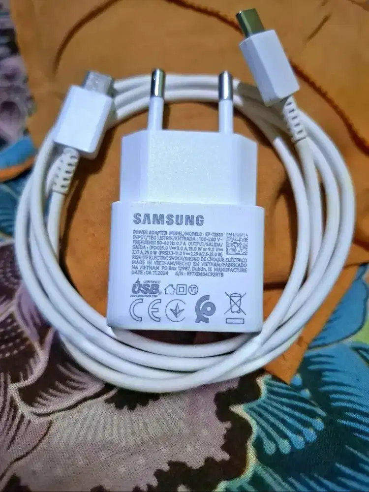Charger original Samsung 25 watt superfashcharging 2.0