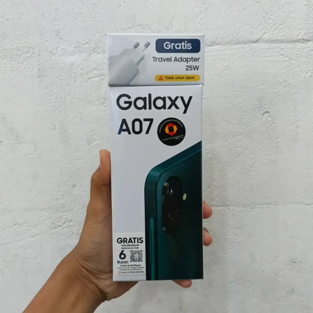 SAMSUNG A07 RAM 4GB/64GB | BARANG BARU GARANSI RESMI BISA COD