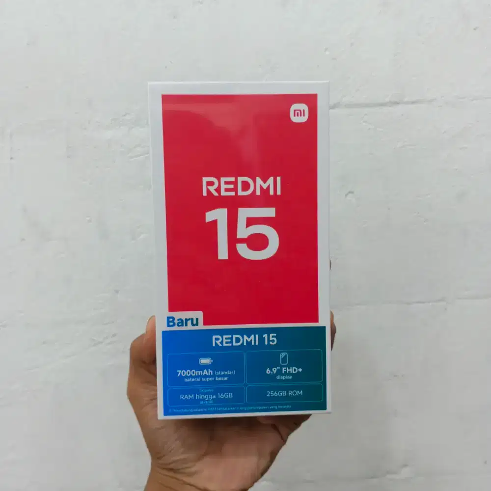 REDMI 15 RAM 8GB/256GB | BARANG BARU GARANSI RESMI BISA COD