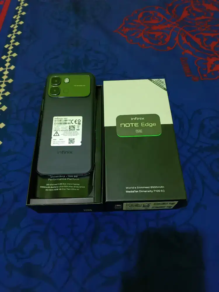 Infinix Note Edge 5G+ RAM 8+8/256GB Fullset Garansi Aktif 15-02-2027