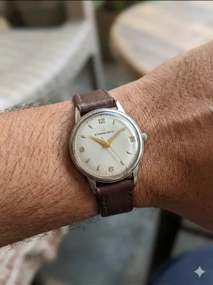 Jam tangan Vintage Eternamatic Automatic