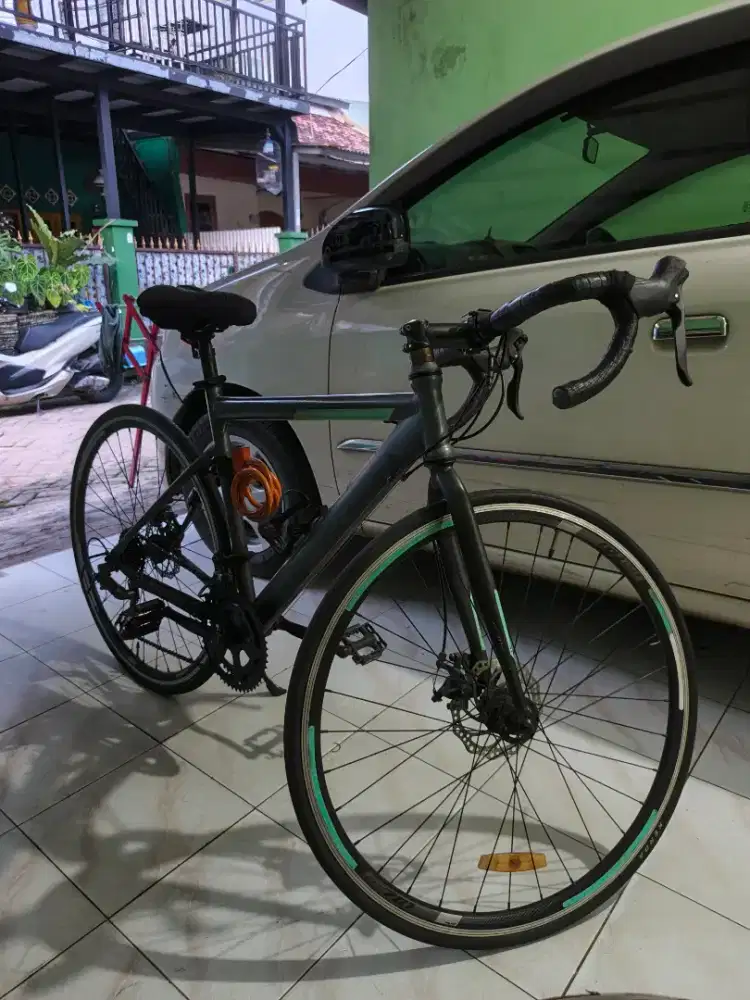 SEPEDA BALAP ROAD BIKE ELEMENT POLICE TORONTO 700C DARK GREY