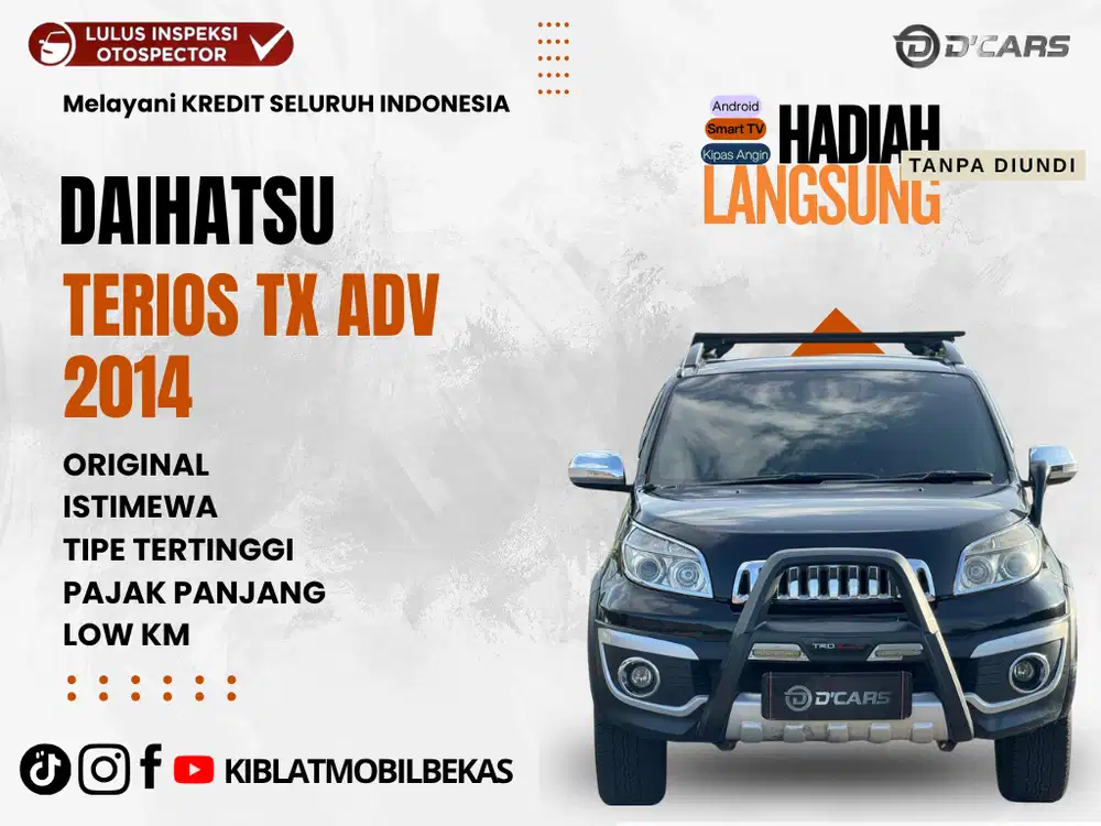 DAIHATSU TERIOS TX ADV AUTOMATIC 2014 ORIGINAL LOW KM